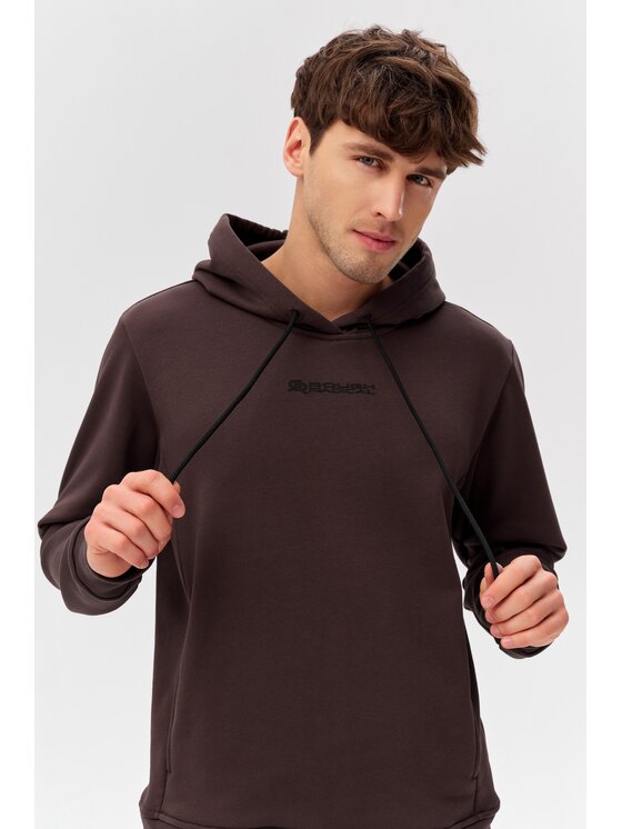 ROUGH RADICAL ROUGH RADICAL Felpa COTTON ACTIVE HOODIE MEN Marrone Regular Fit