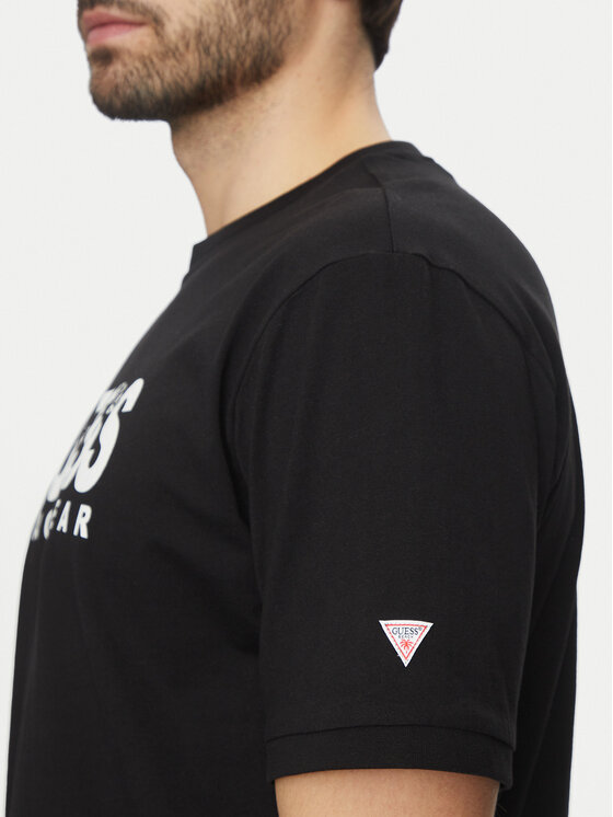 Guess Guess Tričko F5GI11 I3Z14 Čierna Oversize