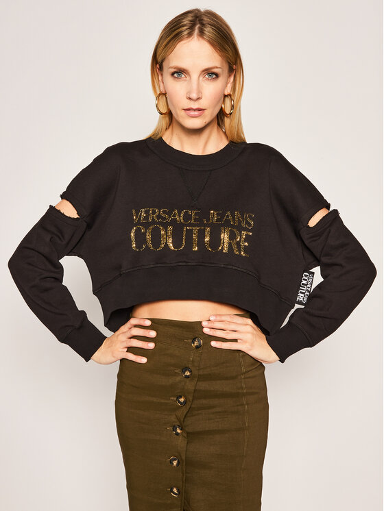 Versace Jeans Couture Versace Jeans Couture Mikina B6HVA74T Černá Regular Fit