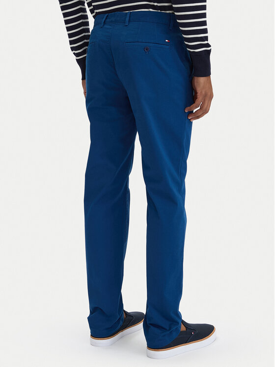 Tommy Hilfiger Tommy Hilfiger Bavlnené nohavice MW0MW40262 Modrá Regular Fit