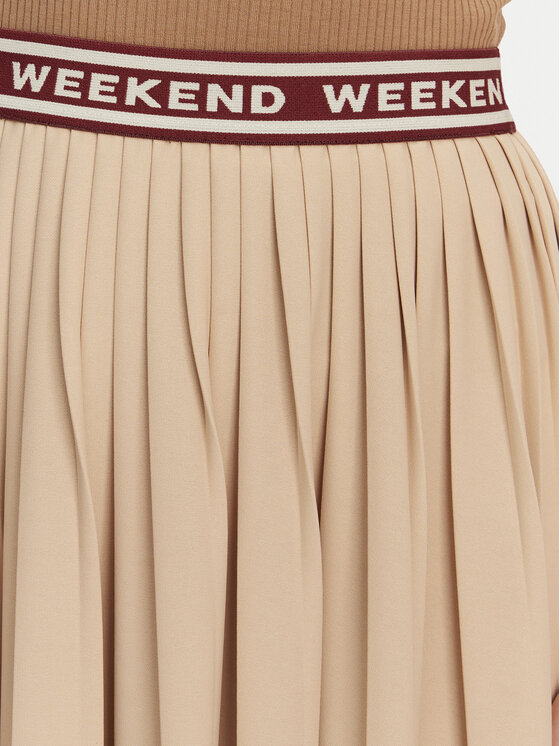 Weekend Max Mara Weekend Max Mara Spódnica plisowana Bleu 2515771031 Beżowy Regular Fit