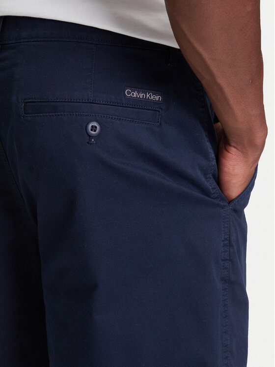 Calvin Klein Jeans Calvin Klein Jeans Auduma šorti LV040EM618 Tumši zils Regular Fit