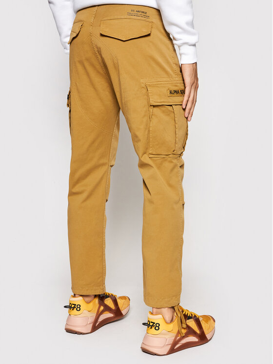 Alpha Industries Alpha Industries Kalhoty z materiálu Squad 188202 Hnědá Regular Fit