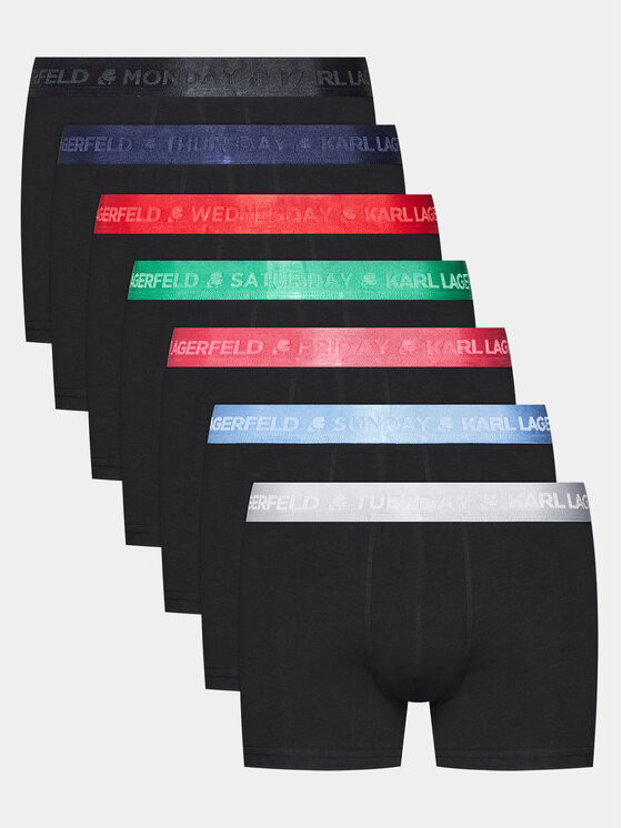 KARL LAGERFELD KARL LAGERFELD Bokserite komplekt Day Of The Week Trunk (7-Pack) 235M2102 Värviline