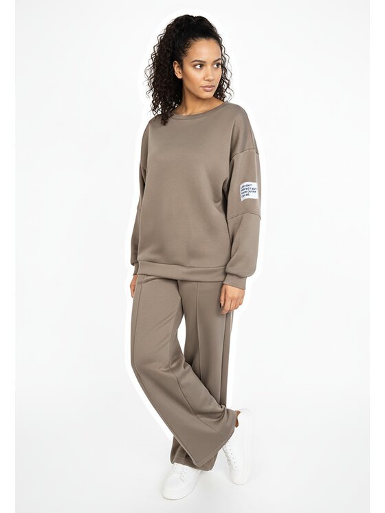 FIGL FIGL Tepláková súprava M1168 Hnedá Regular Fit