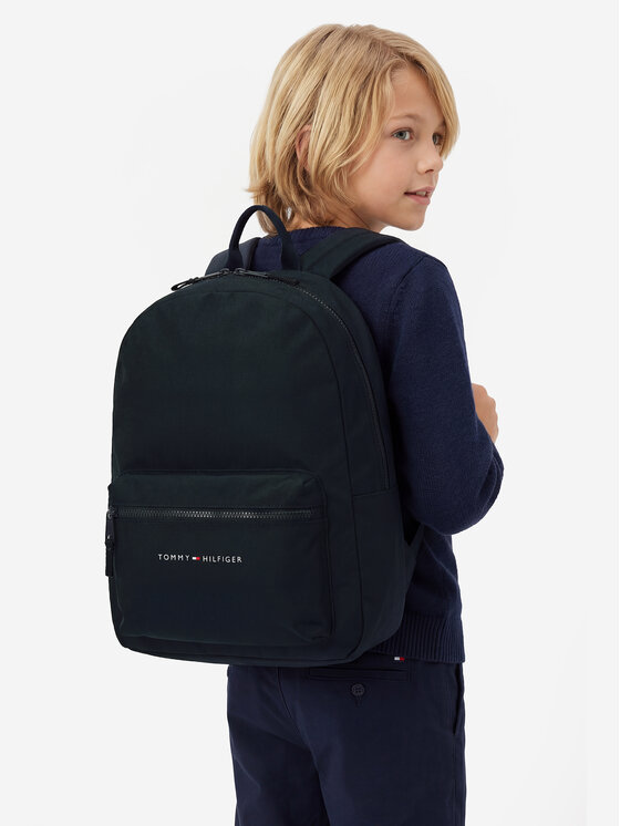 Tommy Hilfiger Tommy Hilfiger Batoh Th Essential Backpack AU0AU01864 Tmavomodrá