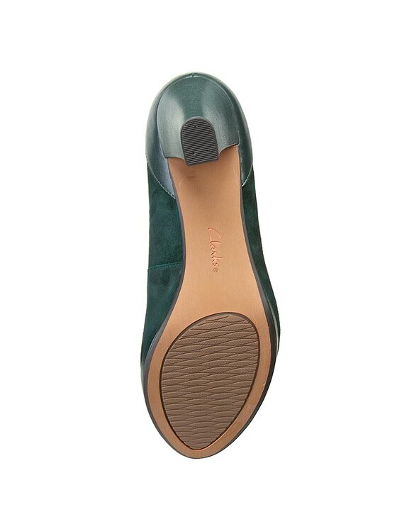 Clarks Polobotky Chorus Chic 261195674 Zelena Modivo.cz