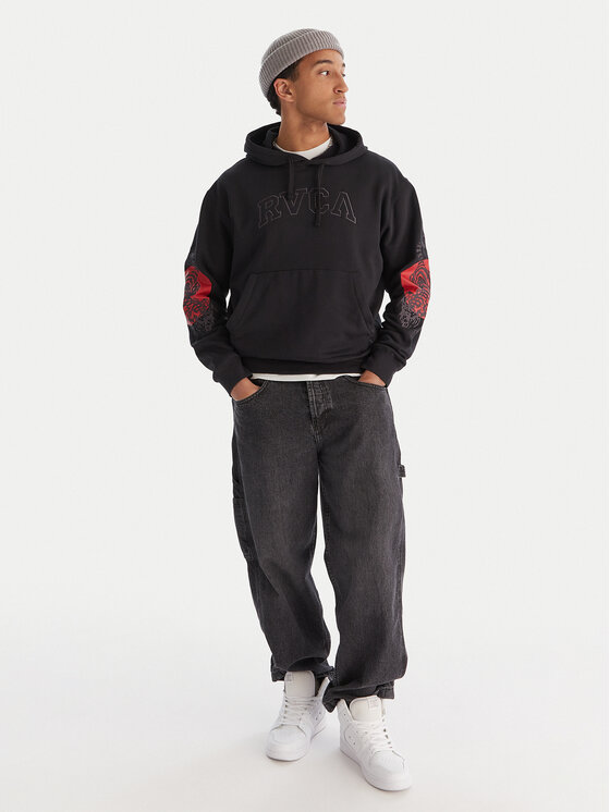 RVCA RVCA Mikina Tiger Sun 23A413505 Čierna Regular Fit