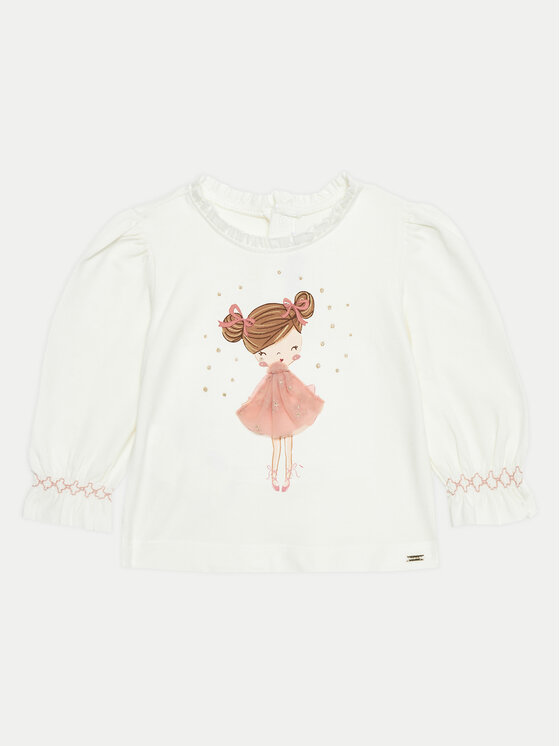 Mayoral Mayoral Blusa 2048 Écru Regular Fit