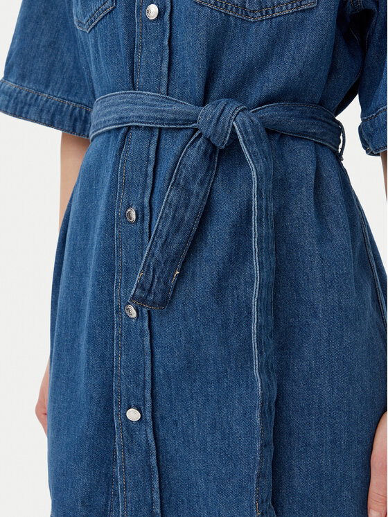Calvin Klein Jeans Calvin Klein Jeans Džínové šaty J20J225169 Modrá Boxy Fit