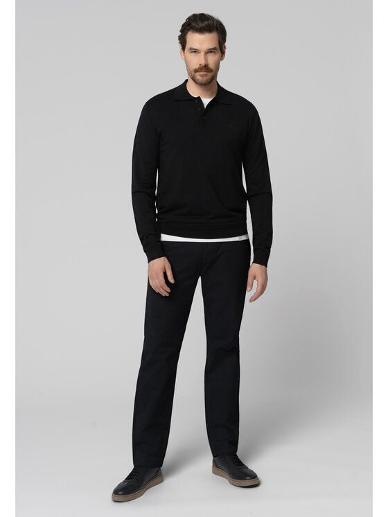 Volcano Volcano Sweter S-MARIO Czarny Regular Fit