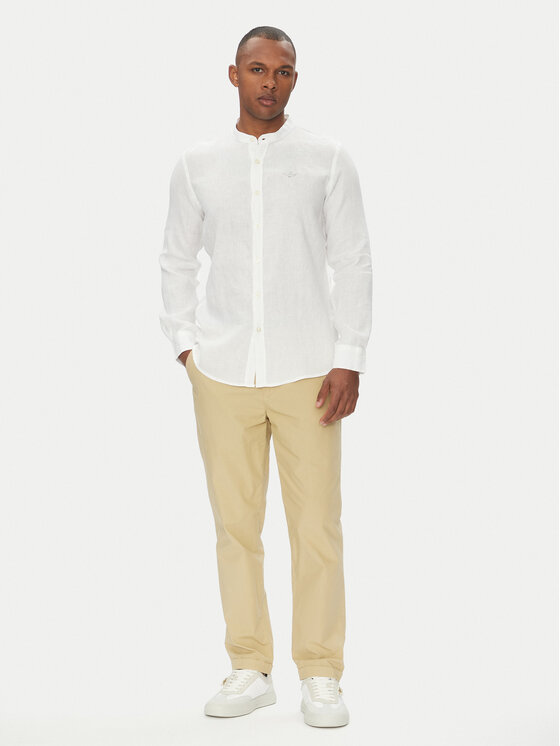 Aeronautica Militare Aeronautica Militare Cămașă 251CA1272CT3089 Alb Regular Fit