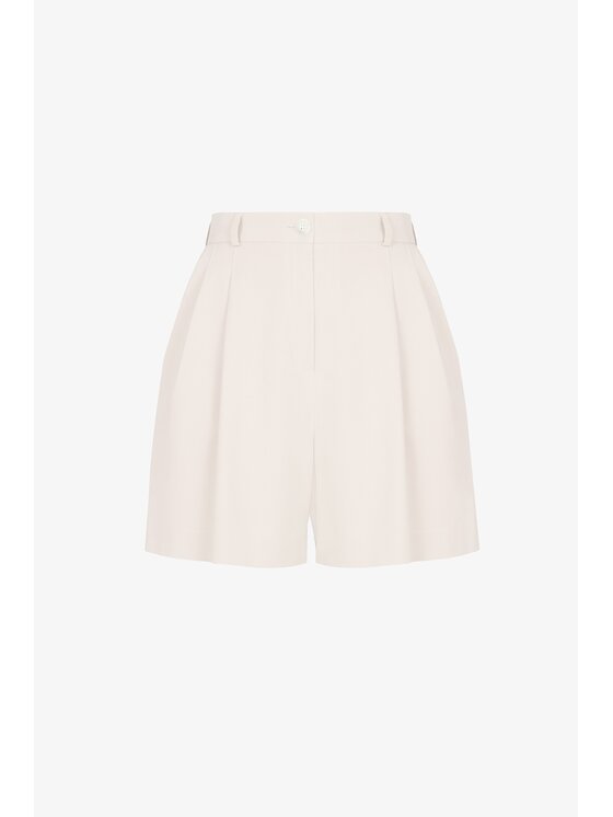LE POSSÉ LE POSSÉ Pantaloncini di tessuto SGZWS Beige chiaro Regular Fit