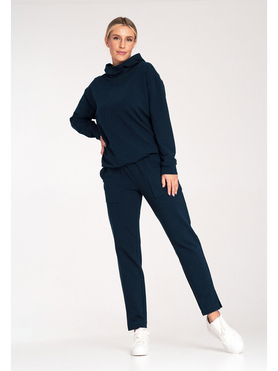 FIGL FIGL Μπλούζα M1034 Σκούρο μπλε Regular Fit