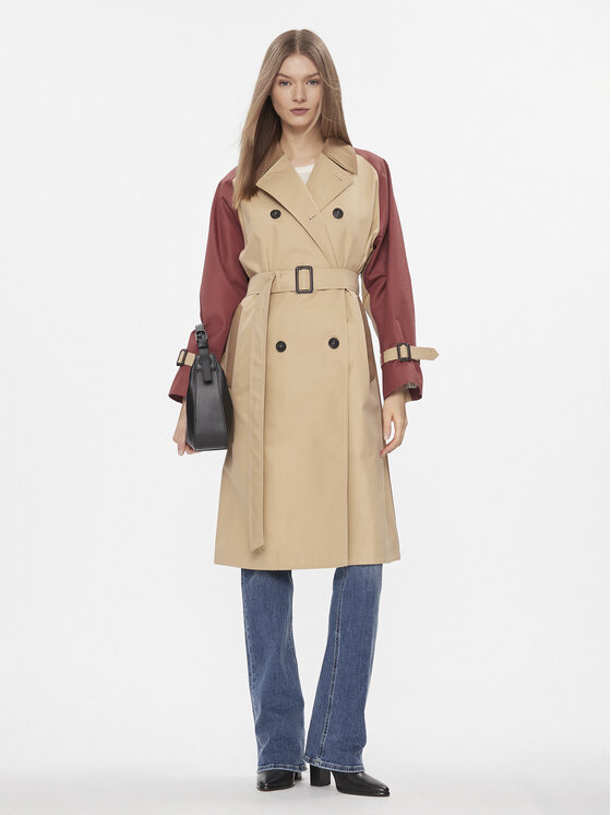 Weekend Max Mara Weekend Max Mara Trencz Canasta 2415021021 Beżowy Regular Fit
