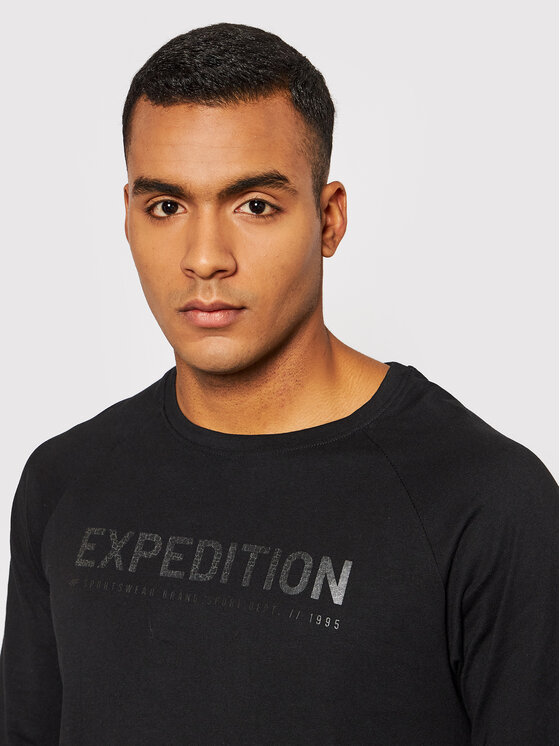 4F 4F Longsleeve H4Z21-TSML010 Czarny Regular Fit