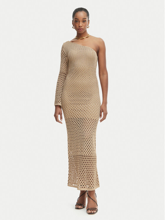 Simona Corsellini Simona Corsellini Strandkleid P26CPABO0101 Hellbeige Regular Fit