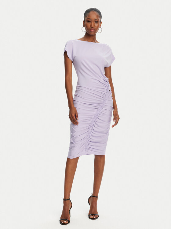 Patrizia Pepe Patrizia Pepe Sukienka codzienna 2A2871/J294-M531 Fioletowy Regular Fit