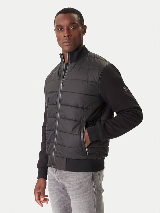 KARL LAGERFELD KARL LAGERFELD Bunda pro přechodné období 505065 554563 Černá Regular Fit