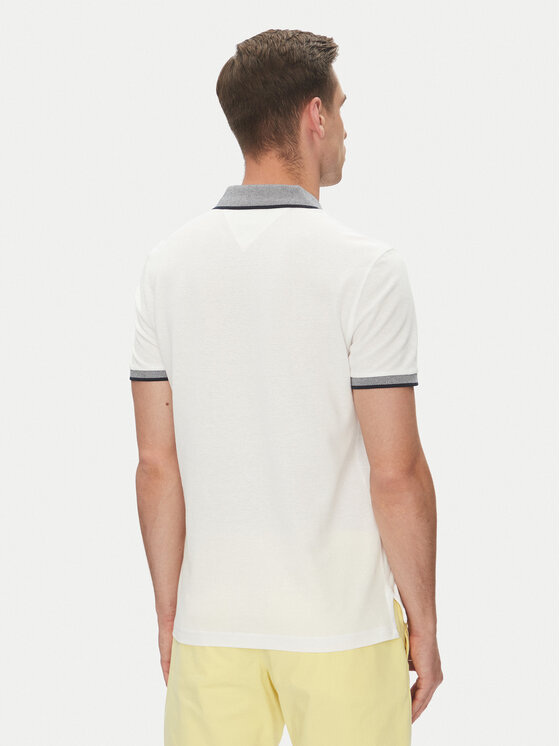 Tommy Hilfiger Tommy Hilfiger Polo MW0MW33140 Biały Regular Fit