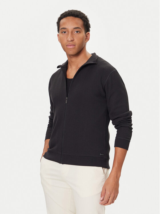 BOSS BOSS Mikina Structure 50559332 Černá Regular Fit