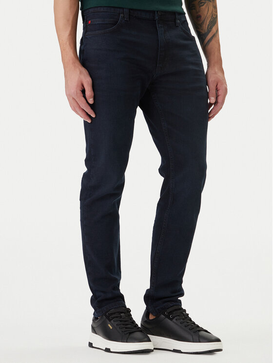 HUGO HUGO Džínsy 50517493 Tmavomodrá Extra Slim Fit