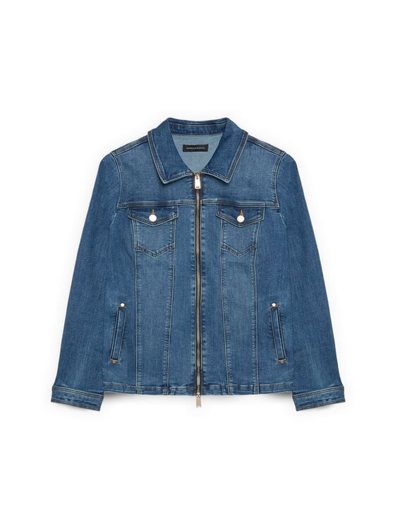 Fiorella Rubino Fiorella Rubino Kurtka jeansowa R400T001264N024 Niebieski Slim Fit