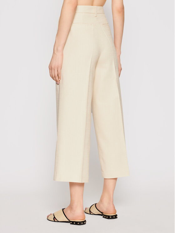 Pinko Pantaloni culotte Simpatico PE 21 BLK01 1G1611 Y6W9 Beige Regular Fit  • Modivo.it