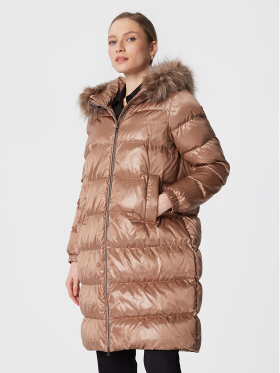 Geox Geox Зимно яке Becksie W2628H T2843 F5239 Кафяв Regular Fit