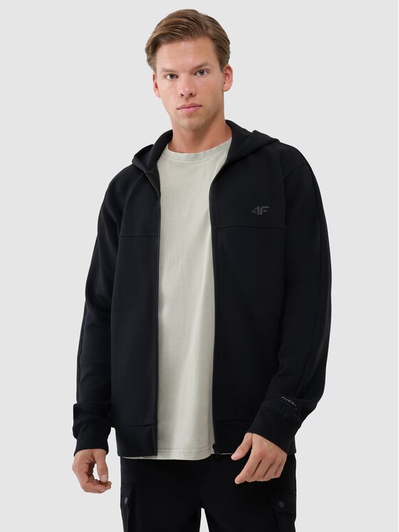 4F 4F Felpa 4FWSS25TSWSM1537-20S Nero Regular Fit