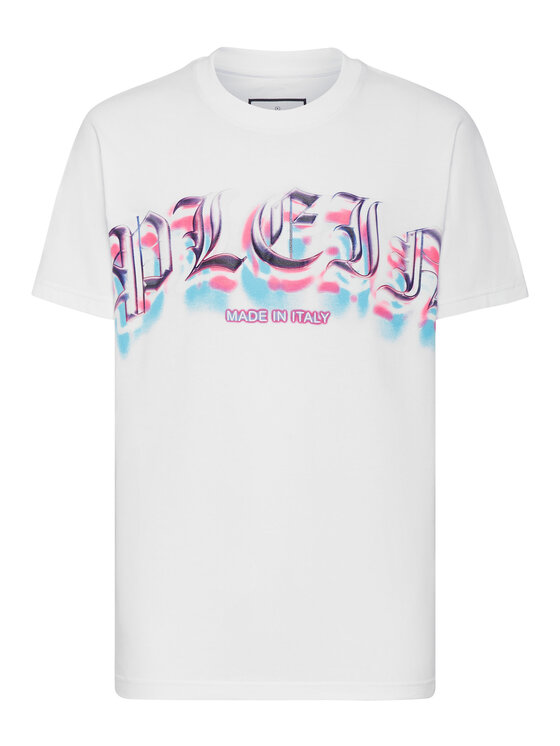 PHILIPP PLEIN PHILIPP PLEIN T-Shirt 1345 Biały Regular Fit