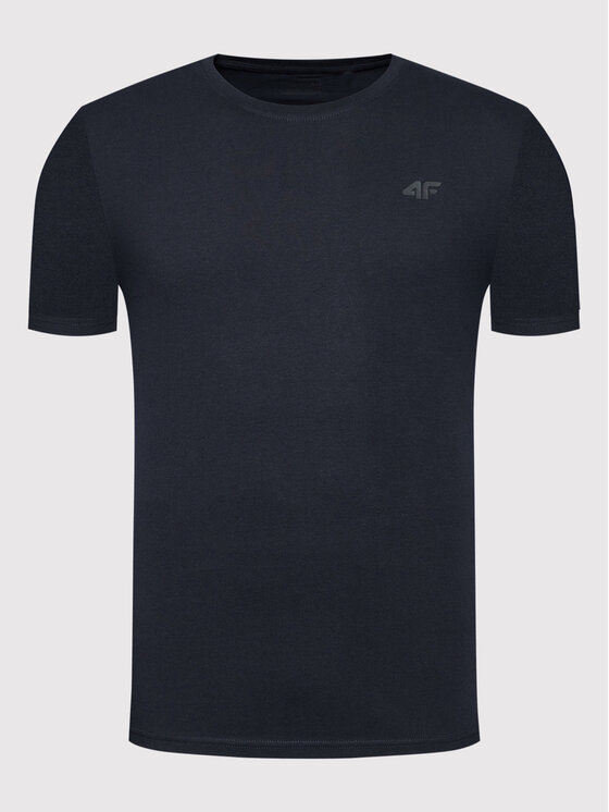 4F 4F T-Shirt NOSH4-TSM352 Granatowy Regular Fit