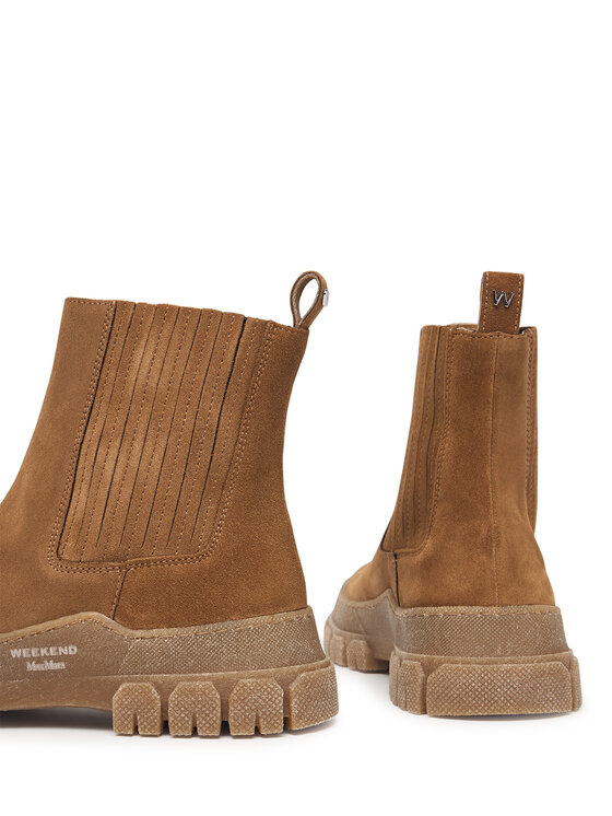 Weekend Max Mara Weekend Max Mara Боти Genepi 2625796075 Светлокафяв