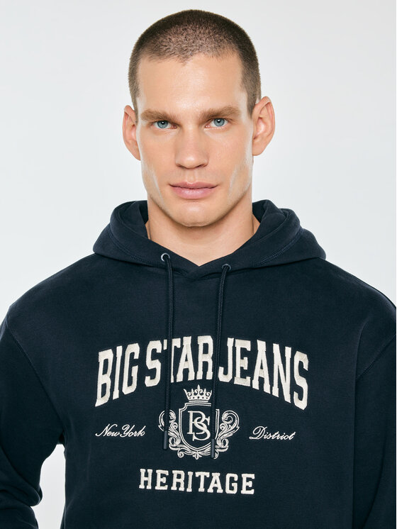 BIG STAR BIG STAR Bluza NOEL Granatowy Comfort Fit
