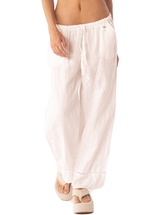 Maaji Maaji Kalhoty z materiálu PT2121CP Bílá