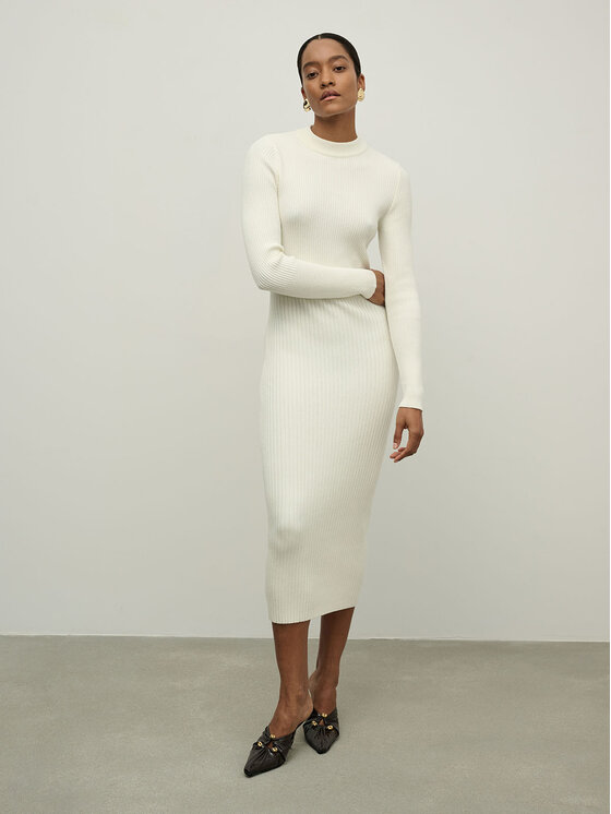 La Mania La Mania Vestito da giorno MILA Bianco Classic Fit