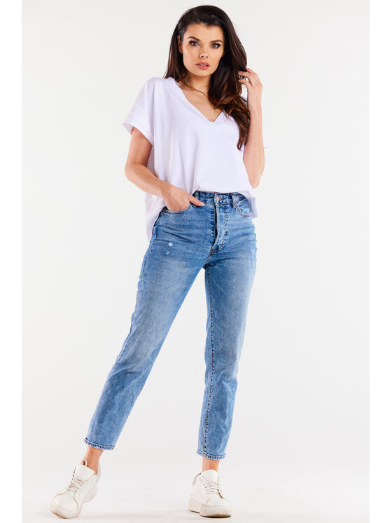 Infinite You Infinite You Bluzka M267 Biały Basic Fit