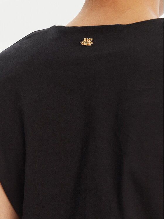 Just Cavalli Just Cavalli Φόρεμα καθημερινό 78PAOE11 Μαύρο Regular Fit