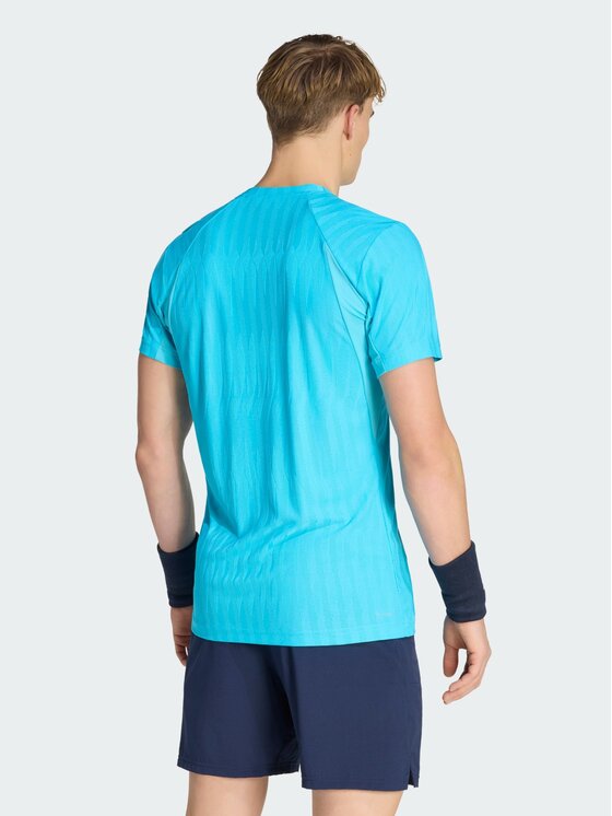 adidas adidas Koszulka techniczna CLIMACOOL+ AIRCHILL FREELIFT Turkusowy Slim Fit