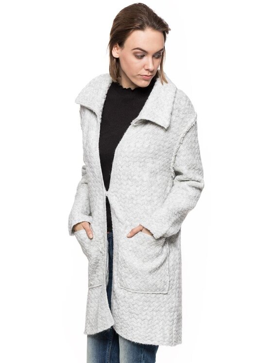 Tom Tailor Tom Tailor Cappotto TOM TAILOR KNIT COAT Bianco Regular Fit