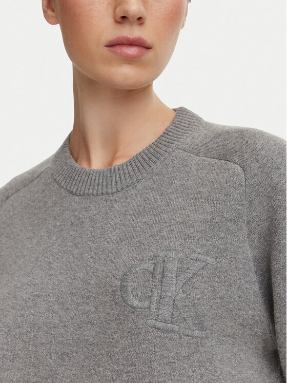 Calvin Klein Jeans Calvin Klein Jeans Пуловер LV047H320G Тъмносив Regular Fit
