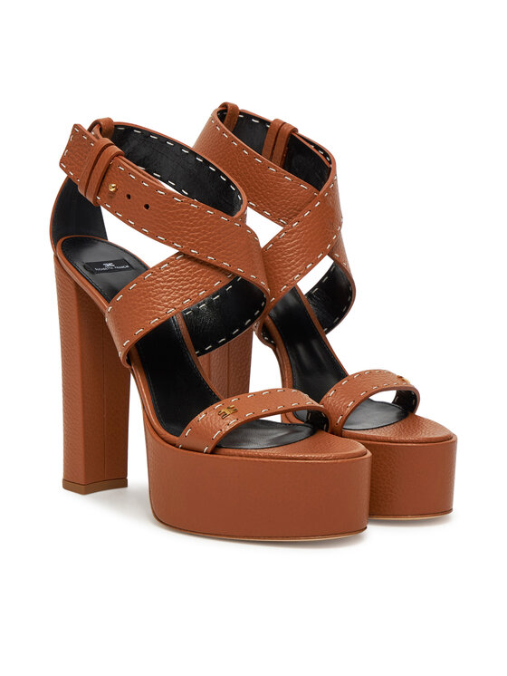 Elisabetta Franchi Elisabetta Franchi Sandály SA-08L-52E2-V580 Hnědá