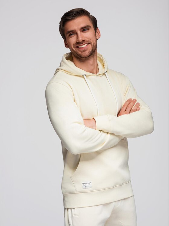 Ombre Ombre Komplet dresowy Z121 Écru Regular Fit