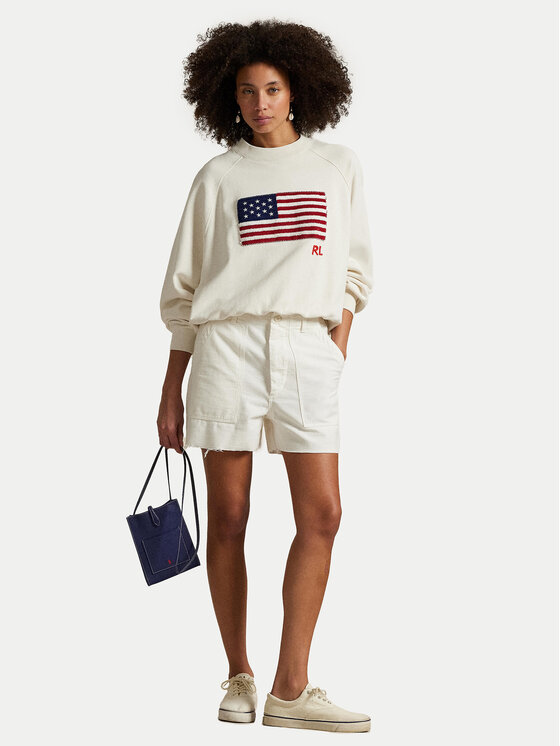 Polo Ralph Lauren Polo Ralph Lauren Bavlnené šortky 211949934002 Écru Relaxed Fit
