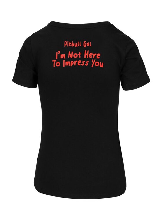 PITBULL PITBULL T-Shirt Koszulka damska SWEETIE-CHU 2 S Czarny Regular Fit
