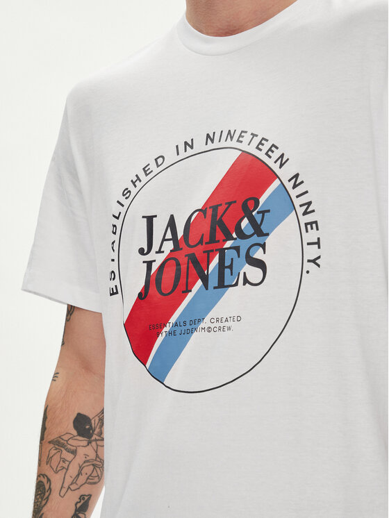 Jack&Jones Jack&Jones Majica Loof 12248624 Bela Standard Fit