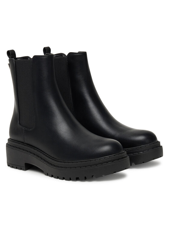 Guess Guess Kotníková obuv s elastickým prvkem FLTLNA FAL10 Černá