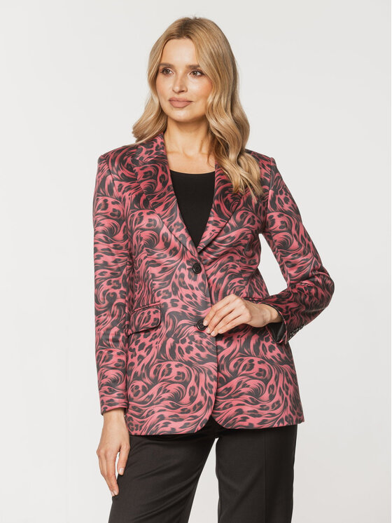 Willsoor Willsoor Marynarka 67907 Bordowy Regular Fit