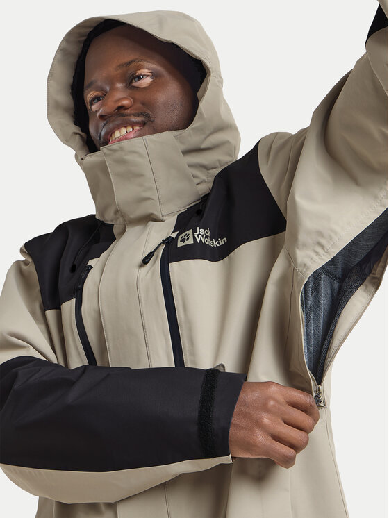 Jack Wolfskin Jack Wolfskin Pohodna jakna Jasper 2l 1108373 Siva Regular Fit