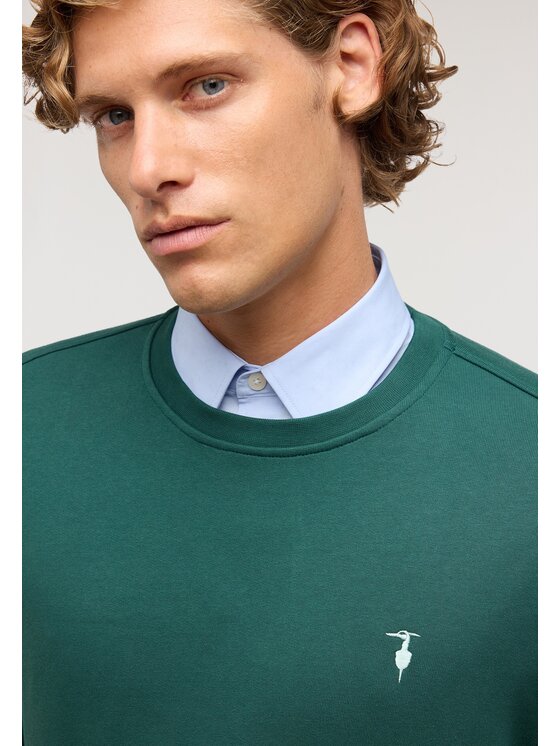 Trussardi Trussardi Felpa G8488000252N079 Verde Regular Fit